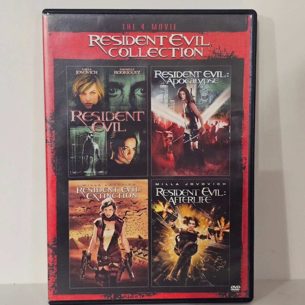 Resident Evil 4-Movie Collection DVD Milla Jovovich Sci-Fi Horror 2-Disc Set